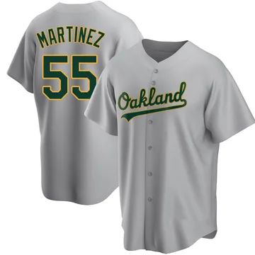 Adrian Martinez Men's Oakland Athletics Replica Road Jersey - Gray