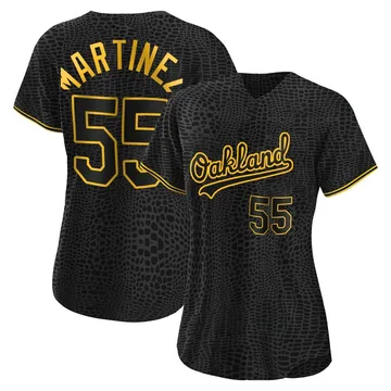 Adrian Martinez Women's Oakland Athletics Authentic Snake Skin City Jersey - Black