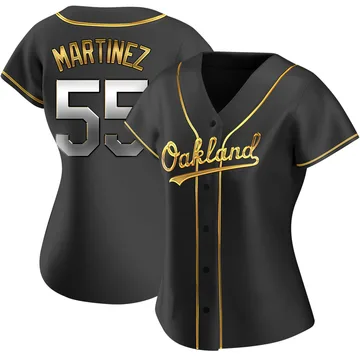 Adrian Martinez Women's Oakland Athletics Replica Alternate Jersey - Black Golden