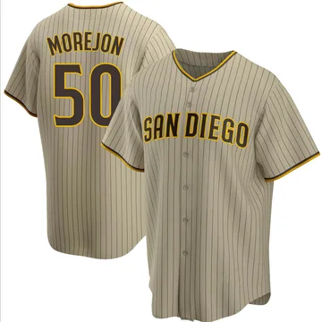 Adrian Morejon Men's San Diego Padres Replica Alternate Jersey - Sand/Brown