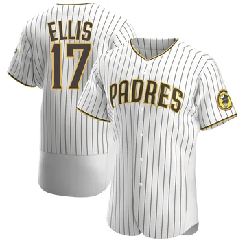 A.J. Ellis Men's San Diego Padres Authentic Home Jersey - White/Brown