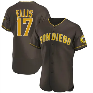 A.J. Ellis Men's San Diego Padres Authentic Road Jersey - Brown