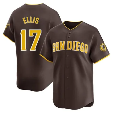 A.J. Ellis Men's San Diego Padres Limited Away Jersey - Brown