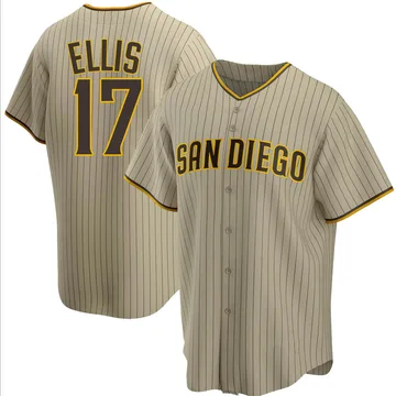 A.J. Ellis Men's San Diego Padres Replica Alternate Jersey - Sand/Brown