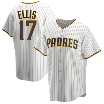 A.J. Ellis Men's San Diego Padres Replica Home Jersey - White/Brown