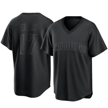 A.J. Ellis Men's San Diego Padres Replica Pitch Fashion Jersey - Black