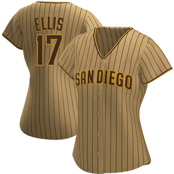 A.J. Ellis Women's San Diego Padres Authentic Alternate Jersey - Tan/Brown