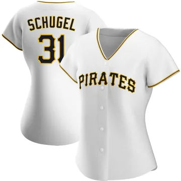 A.J. Schugel Women's Pittsburgh Pirates Authentic Home Jersey - White