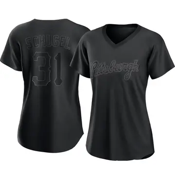 A.J. Schugel Women's Pittsburgh Pirates Authentic Pitch Fashion Jersey - Black