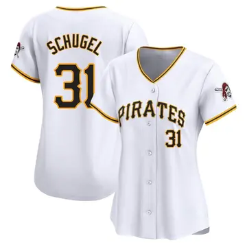 A.J. Schugel Women's Pittsburgh Pirates Limited Home Jersey - White