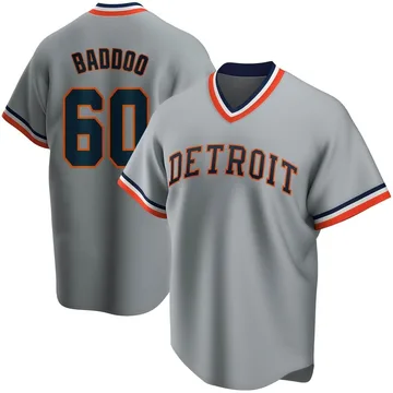 Akil Baddoo Men's Detroit Tigers Road Cooperstown Collection Jersey - Gray