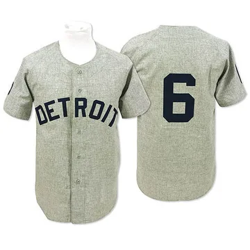 Al Kaline Men's Detroit Tigers Authentic 1968 Throwback Jersey - Grey