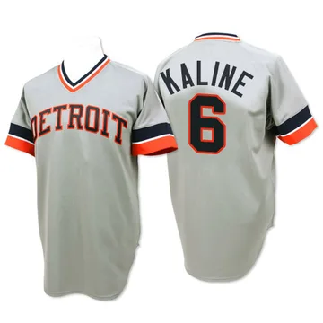 Al Kaline Men's Detroit Tigers Replica 1984 Throwback Jersey - Grey