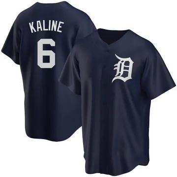 Al Kaline Men's Detroit Tigers Replica Alternate Jersey - Navy