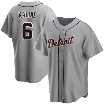 Al Kaline Men's Detroit Tigers Replica Road Jersey - Gray