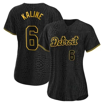 Al Kaline Women's Detroit Tigers Authentic Snake Skin City Jersey - Black