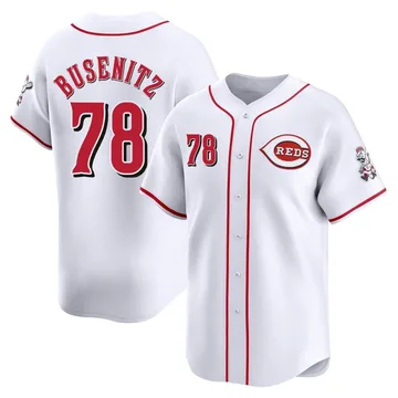 Alan Busenitz Men's Cincinnati Reds Limited Home Jersey - White