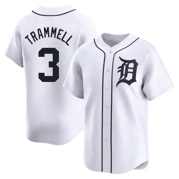 Alan Trammell Men's Detroit Tigers Limited Home Jersey - White