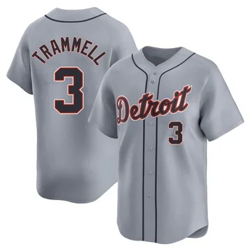 Alan Trammell Men's Detroit Tigers Limited Road Jersey - Gray