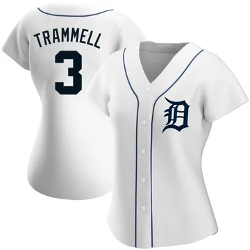 Alan Trammell Women's Detroit Tigers Authentic Home Jersey - White