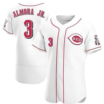 Albert Almora Jr. Men's Cincinnati Reds Authentic Home Jersey - White