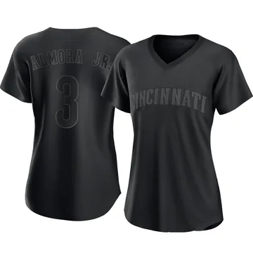 Albert Almora Jr. Women's Cincinnati Reds Authentic Pitch Fashion Jersey - Black