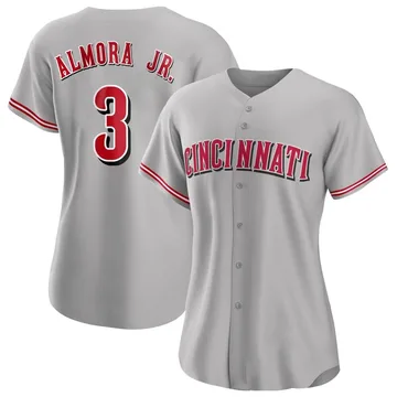 Albert Almora Jr. Women's Cincinnati Reds Authentic Road Jersey - Gray