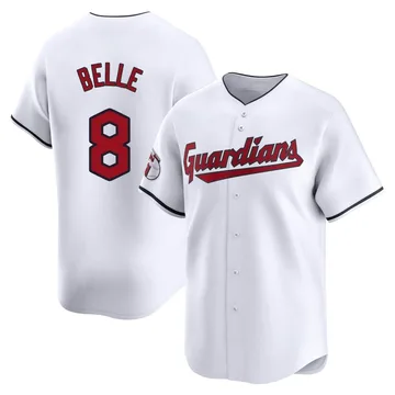 Albert Belle Men's Cleveland Guardians Limited Home Jersey - White