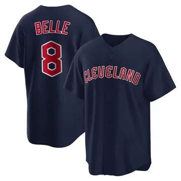 Albert Belle Men's Cleveland Guardians Replica Alternate Jersey - Navy