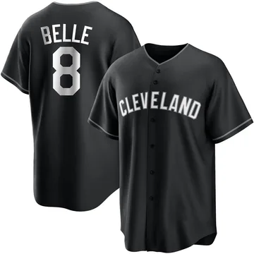 Albert Belle Men's Cleveland Guardians Replica Jersey - Black/White