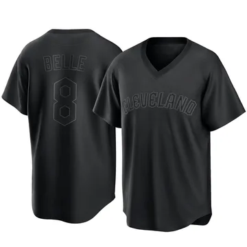 Albert Belle Men's Cleveland Guardians Replica Pitch Fashion Jersey - Black