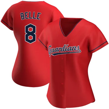 Albert Belle Women's Cleveland Guardians Replica Alternate Jersey - Red