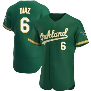 Aledmys Diaz Men's Oakland Athletics Authentic Kelly Alternate Jersey - Green