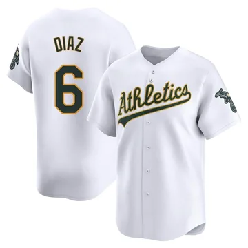 Aledmys Diaz Men's Oakland Athletics Limited Home Jersey - White