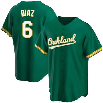 Aledmys Diaz Men's Oakland Athletics Replica Kelly Alternate Jersey - Green