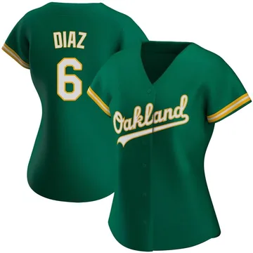 Aledmys Diaz Women's Oakland Athletics Authentic Kelly Alternate Jersey - Green