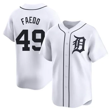 Alex Faedo Men's Detroit Tigers Limited Home Jersey - White