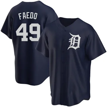 Alex Faedo Men's Detroit Tigers Replica Alternate Jersey - Navy