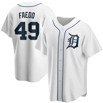 Alex Faedo Men's Detroit Tigers Replica Home Jersey - White