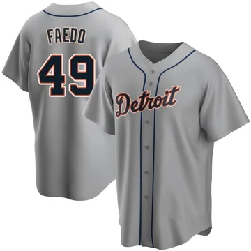 Alex Faedo Men's Detroit Tigers Replica Road Jersey - Gray