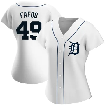 Alex Faedo Women's Detroit Tigers Authentic Home Jersey - White