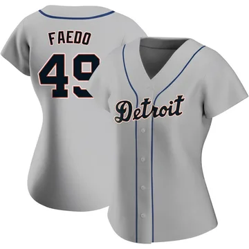 Alex Faedo Women's Detroit Tigers Authentic Road Jersey - Gray