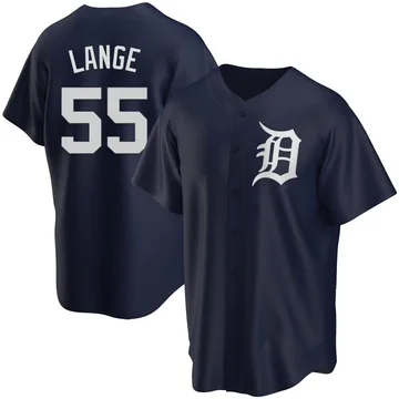 Alex Lange Men's Detroit Tigers Replica Alternate Jersey - Navy