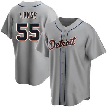 Alex Lange Men's Detroit Tigers Replica Road Jersey - Gray