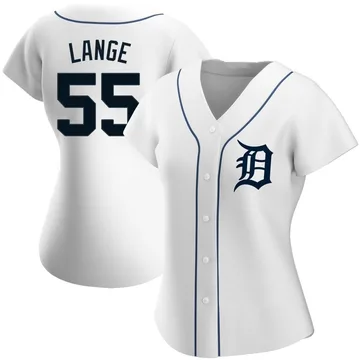 Alex Lange Women's Detroit Tigers Authentic Home Jersey - White