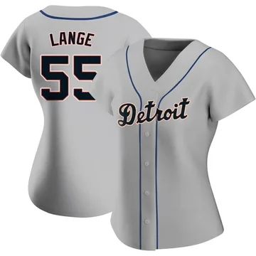 Alex Lange Women's Detroit Tigers Authentic Road Jersey - Gray