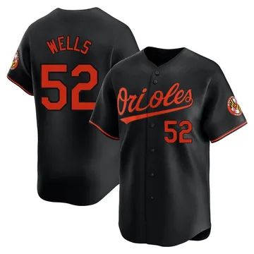 Alexander Wells Men's Baltimore Orioles Limited Alternate Jersey - Black