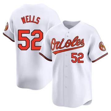 Alexander Wells Men's Baltimore Orioles Limited Home Jersey - White