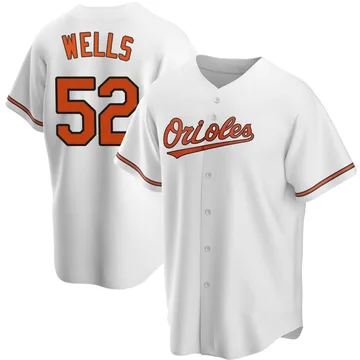 Alexander Wells Men's Baltimore Orioles Replica Home Jersey - White