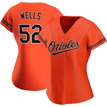 Alexander Wells Women's Baltimore Orioles Authentic Alternate Jersey - Orange